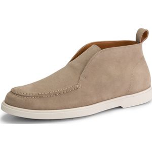 DenBroeck Franklin St. Halfhoge instappers heren - Suede leren schoenen - Beige leer