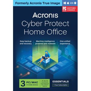 Acronis Cyber Protect Home Office Essentials - 3 Gebruikers / 1 Jaar - Windows/MAC