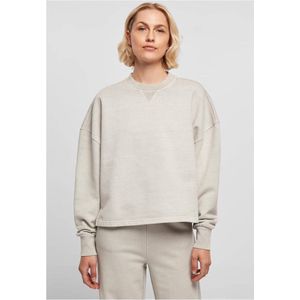 Urban Classics - Heavy Terry Garment Dye Crewneck sweater/trui - XS - Grijs