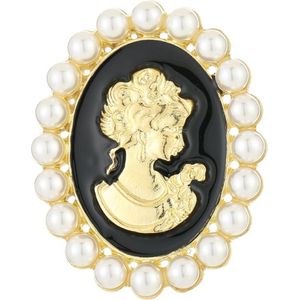 Trendy - Broche - Sierspeld - Broche Royal - Zwart