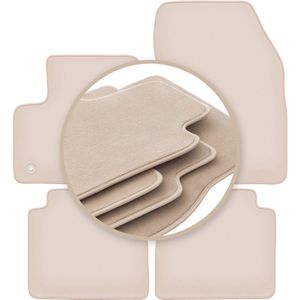 PREMIUM beige vloermatten voor: Citroen e-C4 hatchback 2021-