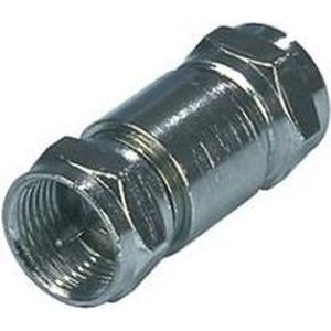 Konig Koppelstuk f-connector mannelijk - f-connector mannelijk