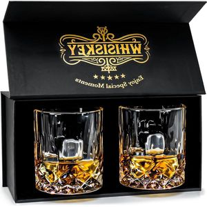 Klassieke Tumbler Glazen - Set van 2 - Waterglazen - Drinkglazen - 300 ml - Voor Whiskey Whisky Cocktails