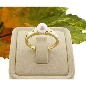 Christian parel ring met diamanten