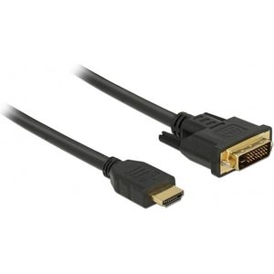 Premium DVI-D Dual Link - HDMI kabel / zwart - 0,50 meter