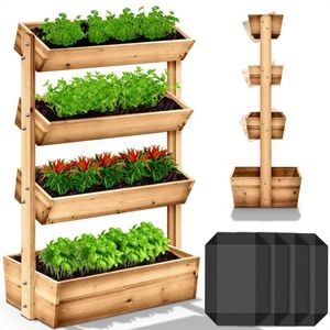 Plantenrek 4 lagen - Plantenbakken - Moestuinbak - Kweektafel - Voor Buiten - Balkon - Tuin - Terras - Plantenrekken - Plantenstandaard - Plantentrap - Moestuin - Groente - Kruiden - Bloemen - Planten