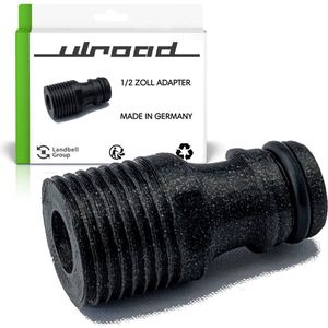ULROAD adapter slangkoppeling geschikt voor klikaansluiting naar 1/2 inch schroefdraad voor aansluiting op waterkraan – tuin - tuinslang