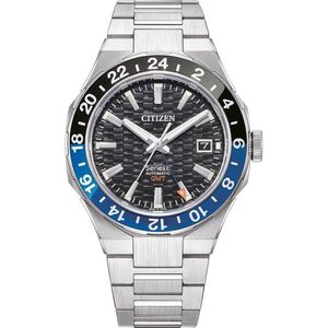 Citizen Series 8 GMT NB6031-56E Horloge - Staal - Zilverkleurig - Ø 41 mm
