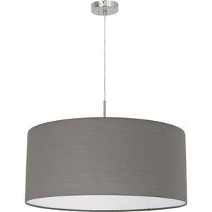 EGLO Pasteri - Hanglamp - 1 Lichts - Ø53 cm - Nikkel-Mat - Antraciet-Bruin