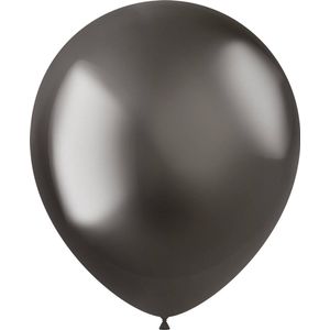 Folat - ballonnen Intense Chrome Grey 33 cm - 50 stuks