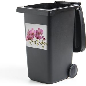 Container sticker Orchideeën op grijze achtergrond - 40x40 cm - Kliko sticker