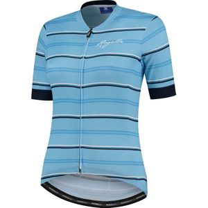 Rogelli Stripe Fietsshirt - Korte Mouwen - Dames - Blauw - Maat XS