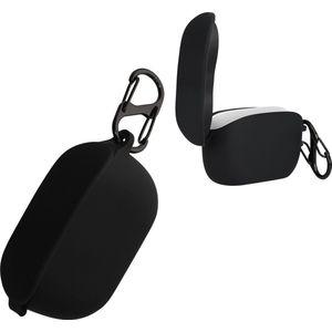 kwmobile Hoes geschikt voor JBL Wave 100TWS - Siliconen cover voor oordopjes in zwart