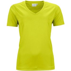 James and Nicholson Dames/dames Actief V Hals T-Shirt (Zuurgeel)