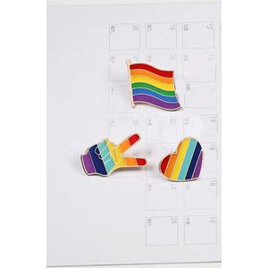 CHPN - Pins - Broche - Pride Pinnetjes - 3 Pins - Rainbow - LGBTQ - Speldjes - Pride - Regenboog speldjes - Trots