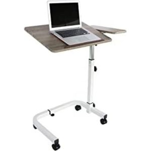 Laptoptafel Op Wielen - Bijzettafel Op Wielen - Laptoptafel Op Wielen Verstelbaar - Bedtafeltje Met Wielen - Bedleestafel