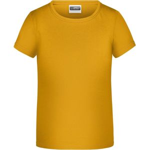 James And Nicholson Childrens Girls Basic T-Shirt (Goudgeel)
