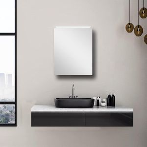 Mirage LED spiegelkast lichtkleur 4200K - aluminium body - 50x60 cm - voor badkamer herenigingen