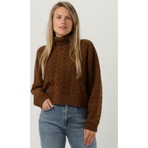 Idano Gasparine Truien & vesten Dames - Sweater - Hoodie - Vest- Bruin - Maat 38