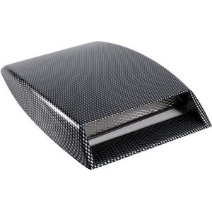 Auto Decoratieve Air Flow Inlaat Scoop Bonnet Vent Sticker Cover Hood (koolstofvezel) - Universeel Formaat