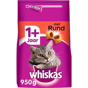 Whiskas 1+ Rund - Kat - Volledig droogvoer - 950 gr