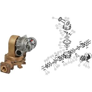 Rheinstrom standaard Reparatieset voor M60 Vuilwaterpomp