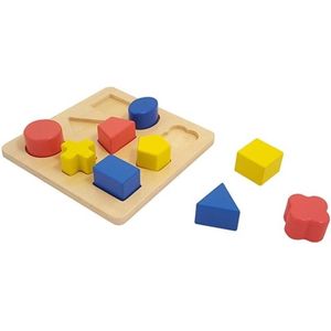 Houten Vormen en kleuren Sorteer puzzelplank (9)