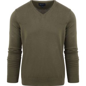 Suitable - Respect Vinir Pullover Mid Groen - Heren - Maat XL - Modern-fit