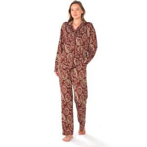 Feyza - Dames Pyjama Set, Lange Mouwen - 3XL