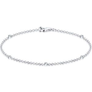 Elli Dames Armband Dames basis filigraan combineerbaar met kristallen in 925 sterling zilver