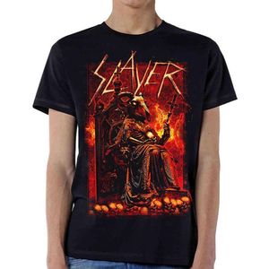 Slayer - Goat Skull heren unisex T-shirt zwart - S