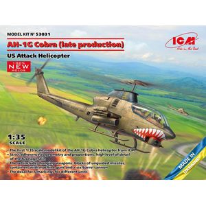 1:35 ICM 53031 AH-1G Cobra - late production - US Attack Helicopter Plastic Modelbouwpakket