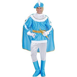 Widmann - Koning Prins & Adel Kostuum - Bourgondische Blauwe Prins Kostuum Man - Blauw - Small - Carnavalskleding - Verkleedkleding