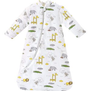 Katoenen baby wrap - babyslaapzak kleine kinderen het hele jaar door slaapzak, pyjama voor jongens en meisjes L (90 - 105 cm)
