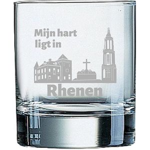 Gegraveerde Whiskeyglas 20cl Rhenen