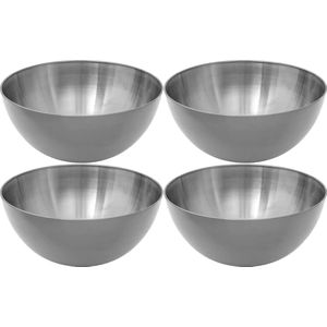 Secret de Gourmet - Slakommetjes/Schaaltjes - Set 4x - RVS - D19 cm