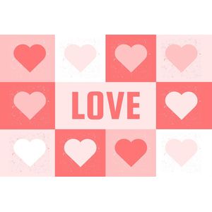 Harten Spandoek - Love Banner - Valentijnsdag Banner - 210x140 cm