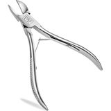H&S Nagelknipper voor dikke ingegroeide nagel - tangen nagelriemverwijderaar schaar snijders - roestvrij staal - ingegroeide teennageltool - nagelknipper met lange steel - teennagelknipper -