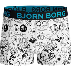 Bjorn Borg BB dia de muertos Jongens Boxershort - 1P - Wit - Maat 146-152