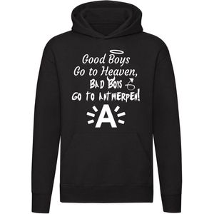 Good Boys Go to Heaven Bad Boys Go to Antwerpen Hoodie | antwerp | belgie | sinjoren |  sweater | trui | unisex | capuchon