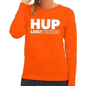 Nederland supporter sweater Hup LeeuWinnen oranje dames - landen kleding S
