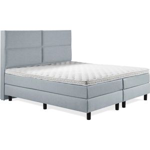 Boxspring Luxe 200x210 4 vlaks Ijsblauw
