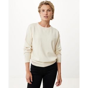 Flatknit Rib Sweater Dames - Off White - Maat XS