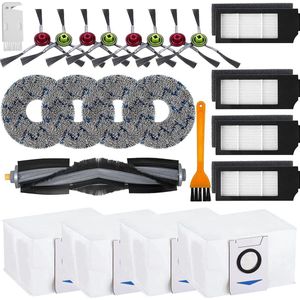 21 stuks reserveaccessoires geschikt voor Ecovacs Deebot X1 Omni / X1 e Omni / X1 Turbo / T10 Turbo/Omni robotstofzuiger, 1 hoofdborstel, 6 zijborstels, 4 dweilers, 4 filters, 4 zakken