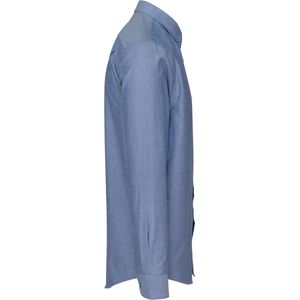 Overhemd Heren 3XL Kariban Lange mouw Oxford Cobalt Blue 70% Katoen, 30% Polyester