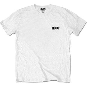 AC/DC - About To Rock Heren T-shirt - S - Wit