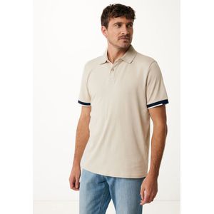 Mexx Polo Regular Fit Greyish Sand Heren - Maat S