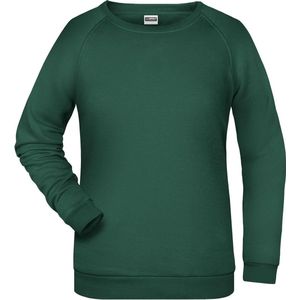 James And Nicholson Dames/dames Basic Sweatshirt (Donkergroen)