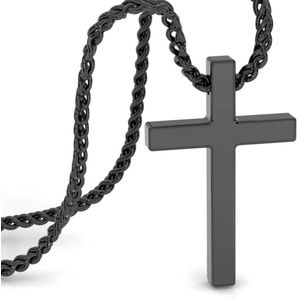SERASAR Roestvrij-Stalen Halsband Man [Lord] - Zwart 60cm - Cadeau voor Hem