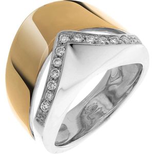 Orphelia RD-33018/53 - Ring - Bicolor Goud 18 Karaat - Diamant 0.18 ct